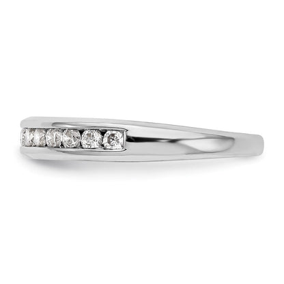 Ehering aus 14K Weißgold mit natürlichen Diamanten