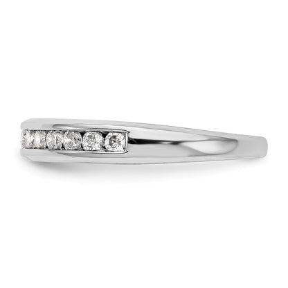 14K Weißgold Ehering mit im Labor gezüchteten Diamanten VS/SI FGH