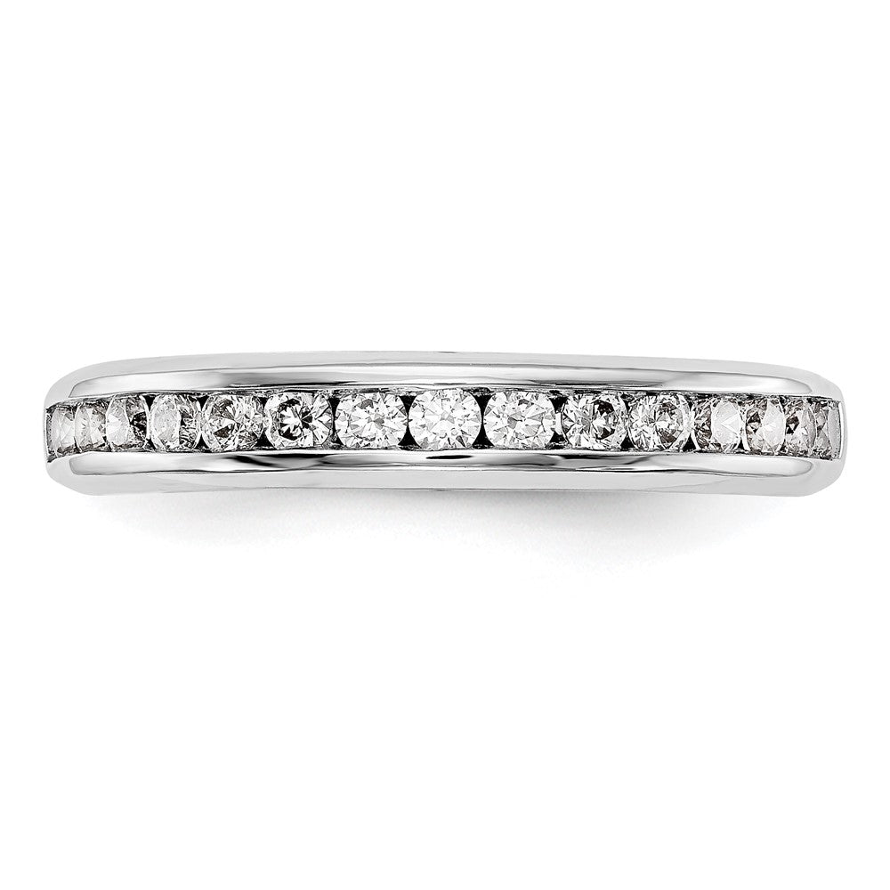 Ehering aus 14K Weißgold mit natürlichen Diamanten