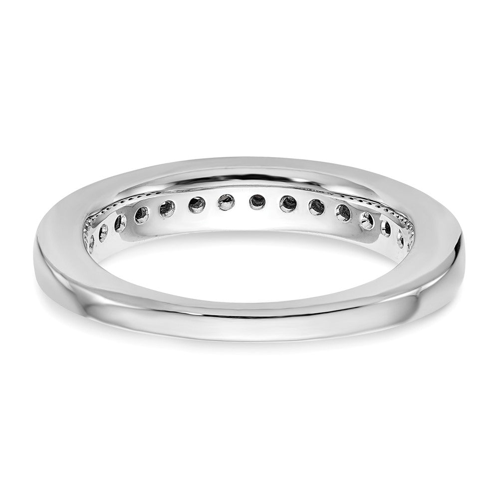 Ehering aus 14K Weißgold mit natürlichen Diamanten