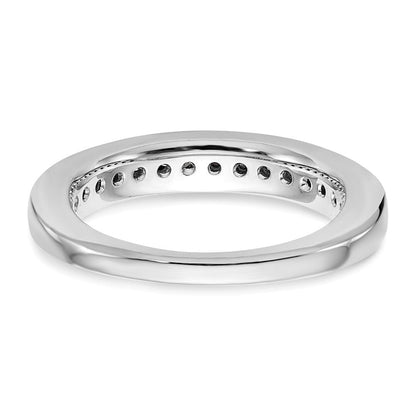 Ehering aus 14K Weißgold mit natürlichen Diamanten