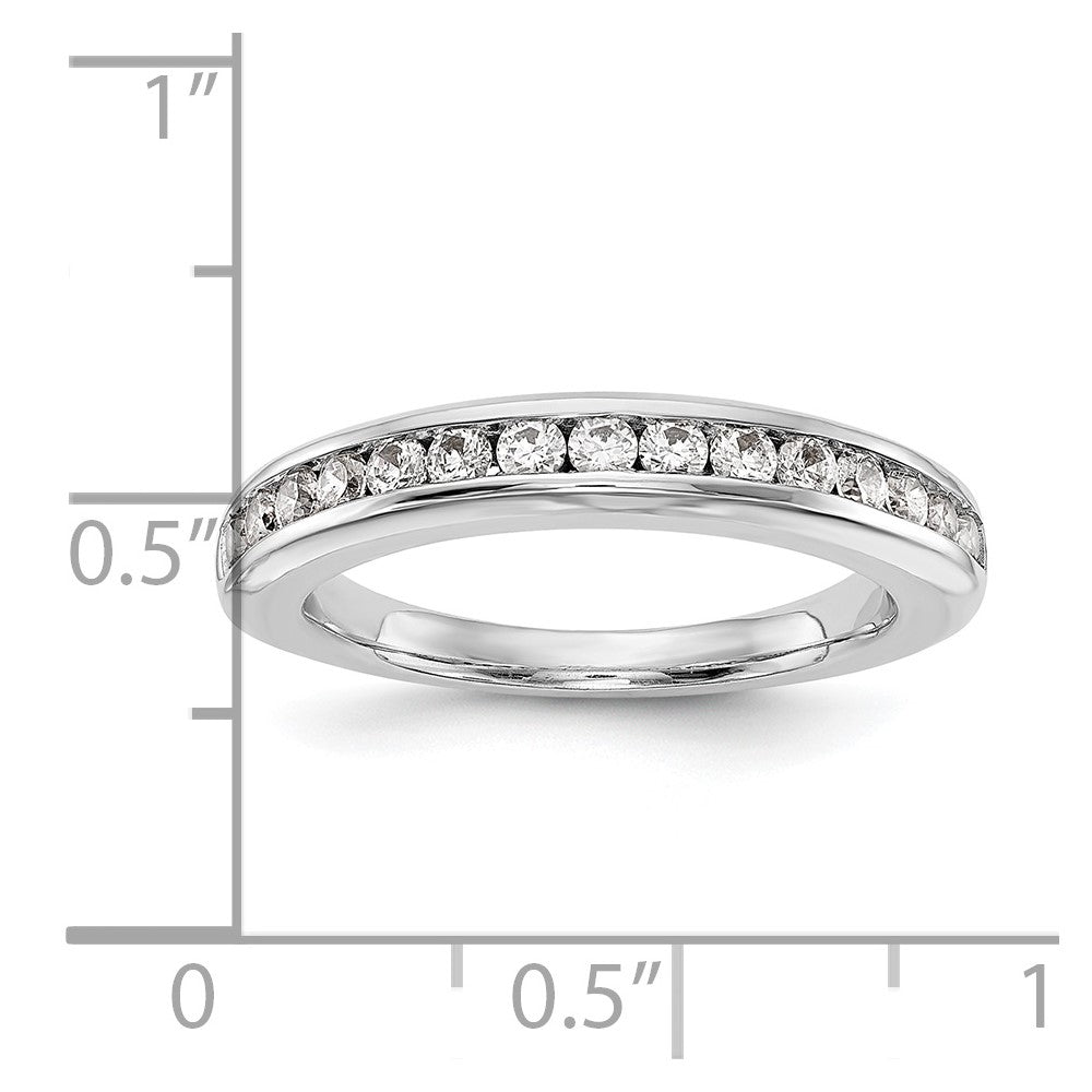 Ehering aus 14K Weißgold mit natürlichen Diamanten
