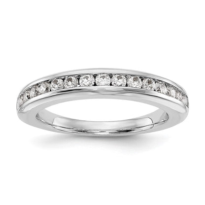 14K Weißgold Ehering mit im Labor gezüchteten Diamanten VS/SI+ G+