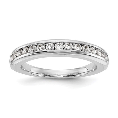 Ehering aus 14K Weißgold mit natürlichen Diamanten