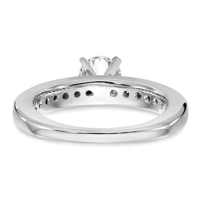 14K Weißgold Verlobungsring mit Labordiamant VS/SI FGH