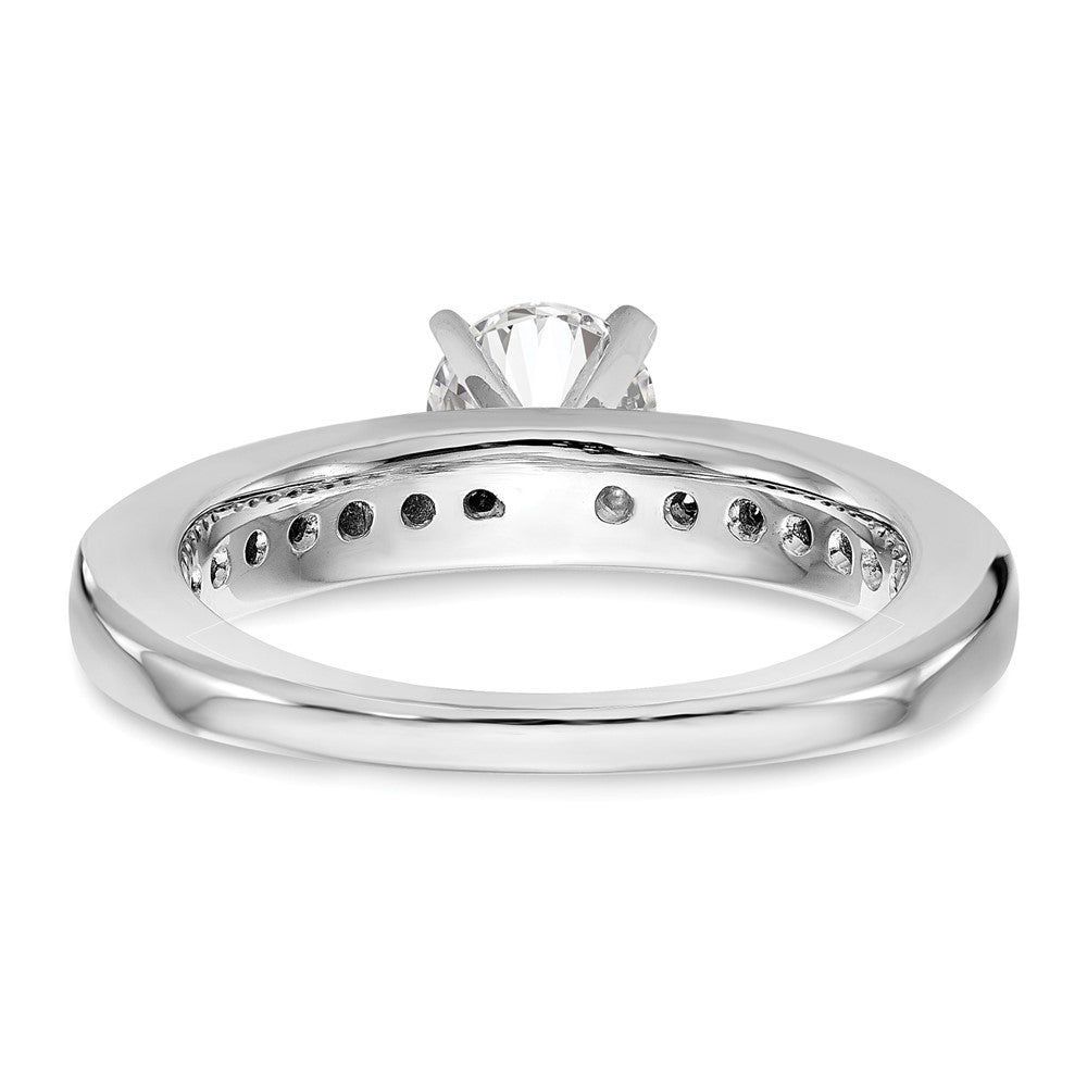 14K Weißgold Verlobungsring mit im Labor gezüchteten Diamanten, VS/SI+ G+