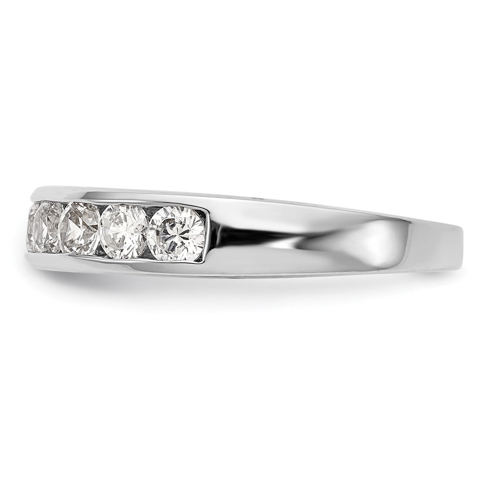 14K Weißgold Ehering mit natürlichen Diamanten