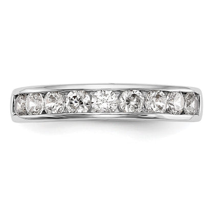 14K Weißgold Ehering mit natürlichen Diamanten