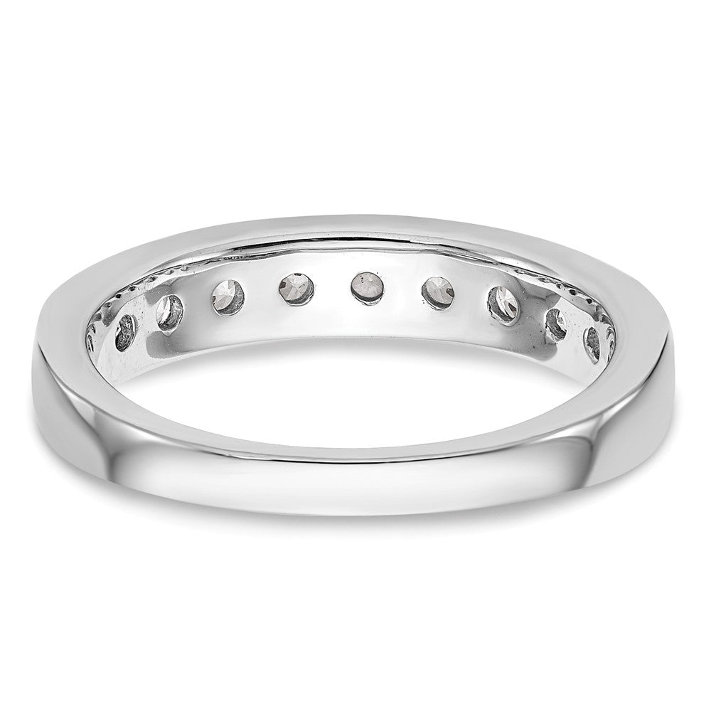 14K Weißgold Ehering mit natürlichen Diamanten