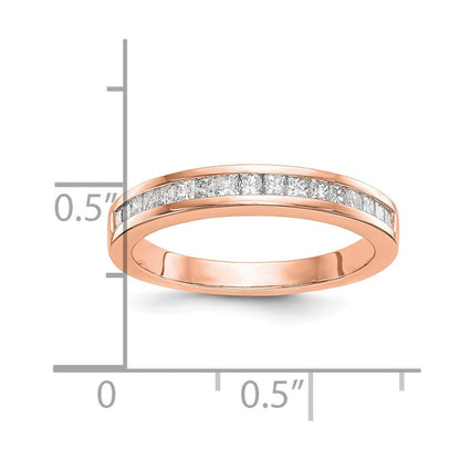 14K Roségold Diamant Ehering