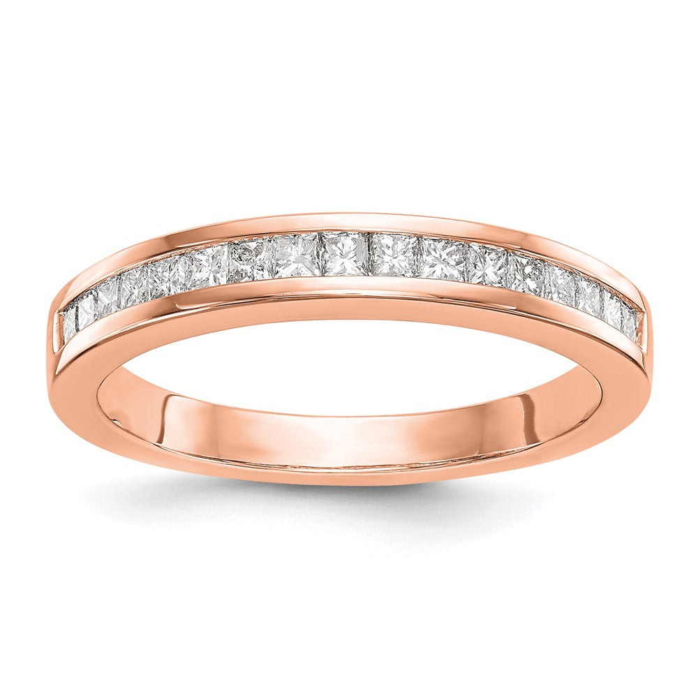 14K Roségold Diamant Ehering