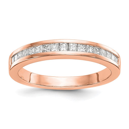 14K Roségold Diamant Ehering