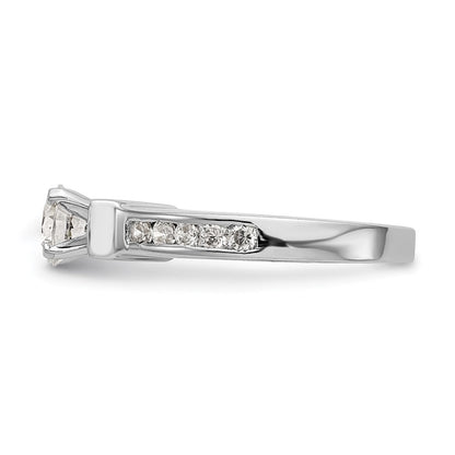 14K Weißgold True Origin 1/2 Karat Im Labor Gezüchtet Diamant Vs D E F Halbfassung Stift Set Verlobungsring