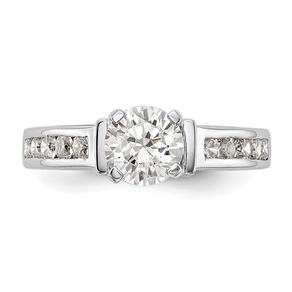 14K Weißgold True Origin 1/2 Karat Im Labor Gezüchtet Diamant Vs D E F Halbfassung Stift Set Verlobungsring