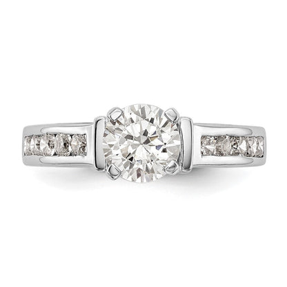 14K Weißgold True Origin 1/2 Karat Im Labor Gezüchtet Diamant Vs D E F Halbfassung Stift Set Verlobungsring