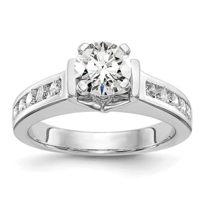 14K Weißgold True Origin 1/2 Karat Im Labor Gezüchtet Diamant Vs D E F Halbfassung Stift Set Verlobungsring
