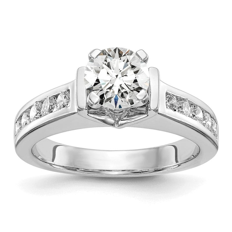 14K Weißgold True Origin 1/2 Karat Im Labor Gezüchtet Diamant Vs D E F Halbfassung Stift Set Verlobungsring