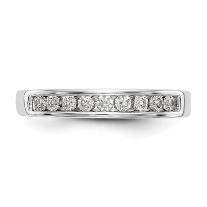 14K Weißgold Ehering mit natürlichen Diamanten