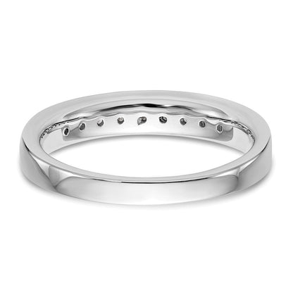 14K Weißgold Ehering mit natürlichen Diamanten