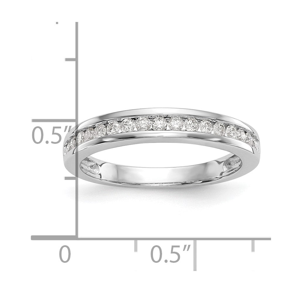 14K Weißgold Ehering mit 0,33 ct. laborgezüchtetem Diamant VS/SI+ G+