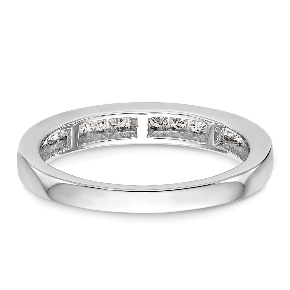 14K Weißgold Ehering mit im Labor gezüchteten Diamanten VS/SI FGH
