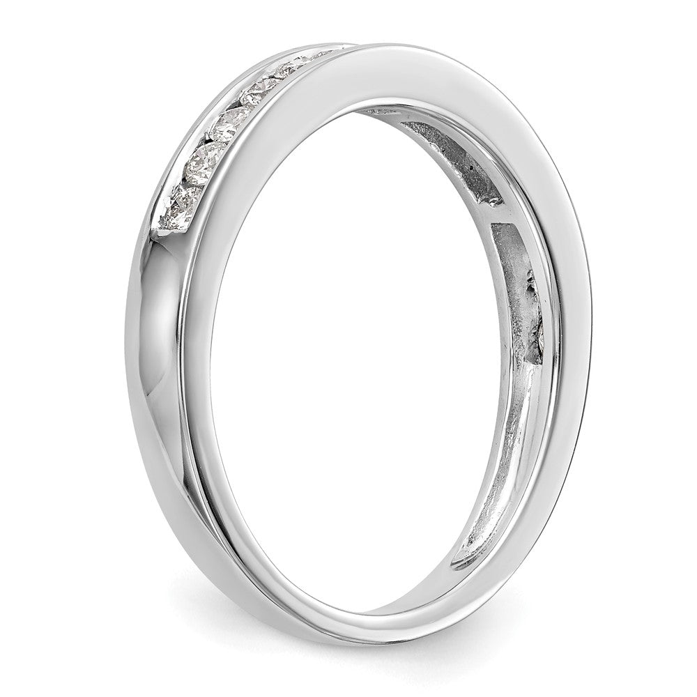 14K Weißgold Ehering mit im Labor gezüchteten Diamanten VS/SI FGH