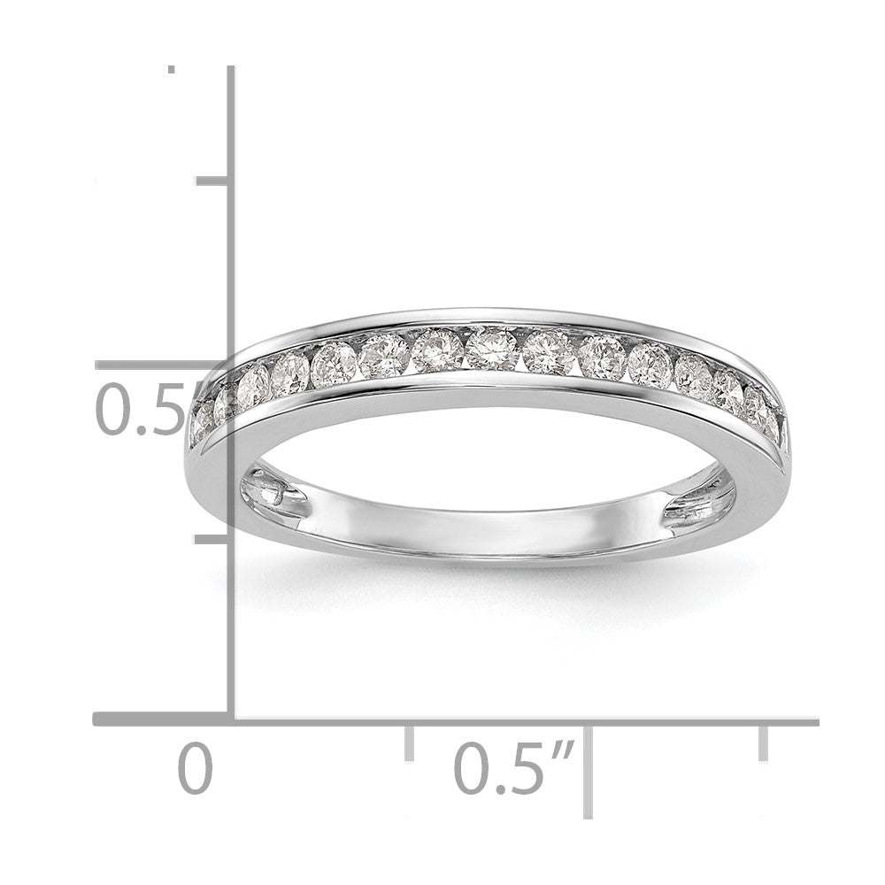 14K Weißgold Ehering mit im Labor gezüchteten Diamanten VS/SI FGH