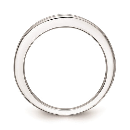 14K Weißgold Ehering mit natürlichen Diamanten