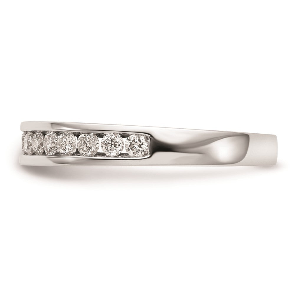 14K Weißgold Ehering mit natürlichen Diamanten