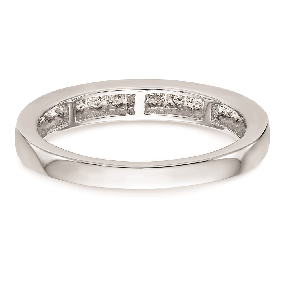 14K Weißgold Ehering mit natürlichen Diamanten