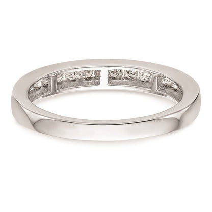 14K Weißgold Ehering mit natürlichen Diamanten