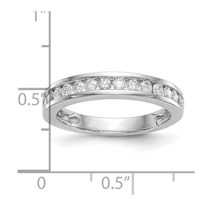 14K Weißgold Ehering mit natürlichen Diamanten