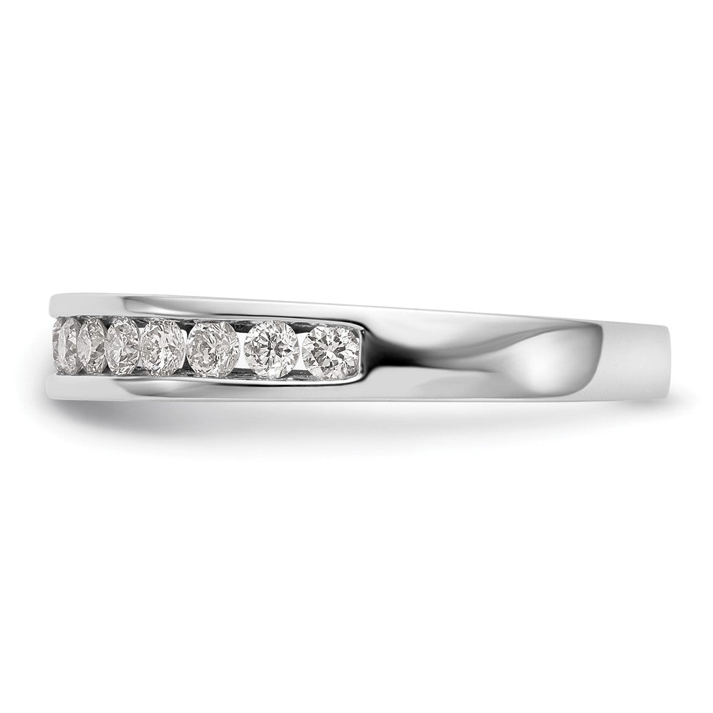 14K Weißgold Ehering mit 0,5 ct. laborgezüchtetem Diamanten, VS/SI+ G+