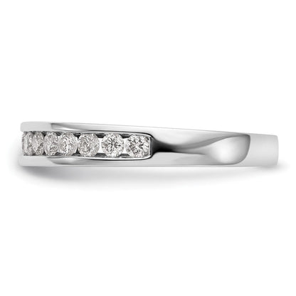 14K Weißgold Ehering mit 0,5 ct. laborgezüchtetem Diamanten, VS/SI+ G+