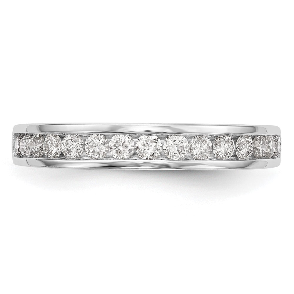 14K Weißgold Ehering mit 0,5 ct. laborgezüchtetem Diamanten, VS/SI+ G+