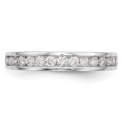 14K Weißgold Ehering mit 0,5 ct. laborgezüchtetem Diamanten, VS/SI+ G+