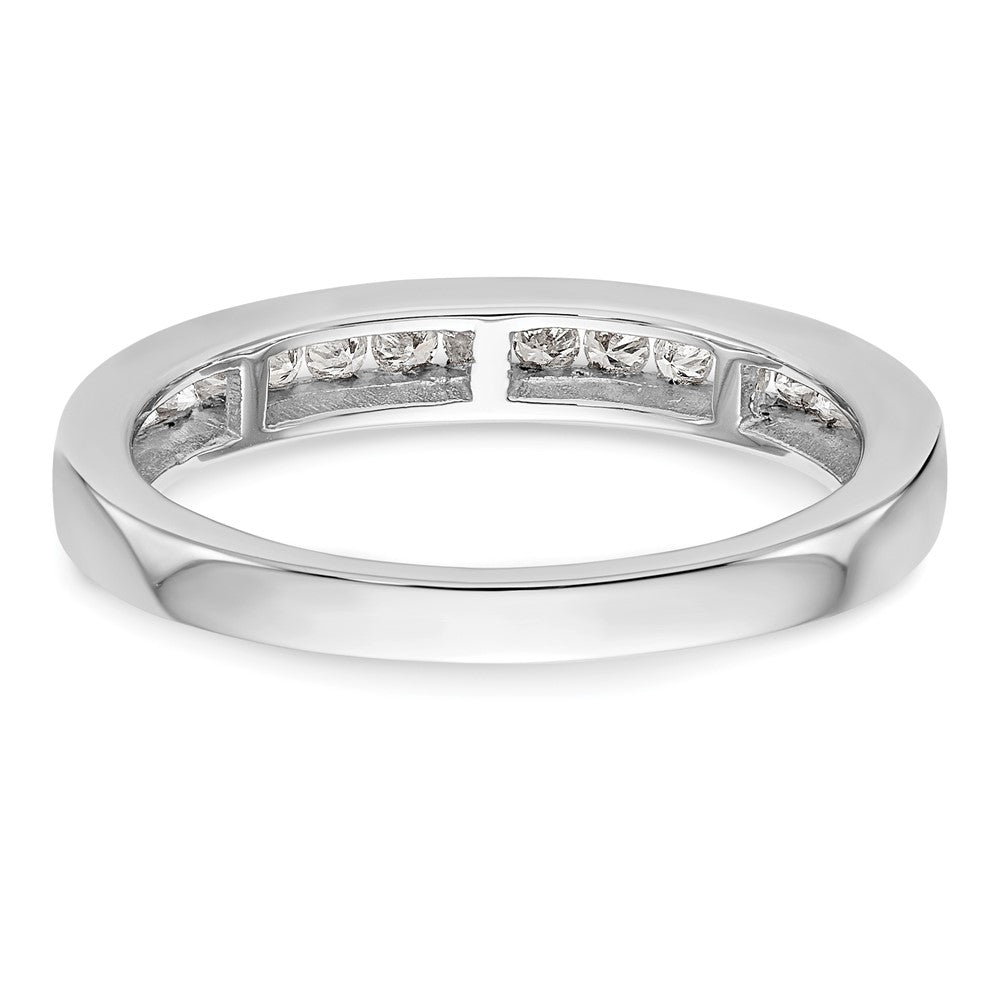 14K Weißgold Ehering mit 0,5 ct. laborgezüchtetem Diamanten, VS/SI+ G+