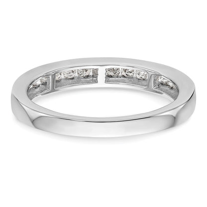 14K Weißgold Ehering mit 0,5 ct. laborgezüchtetem Diamanten, VS/SI+ G+