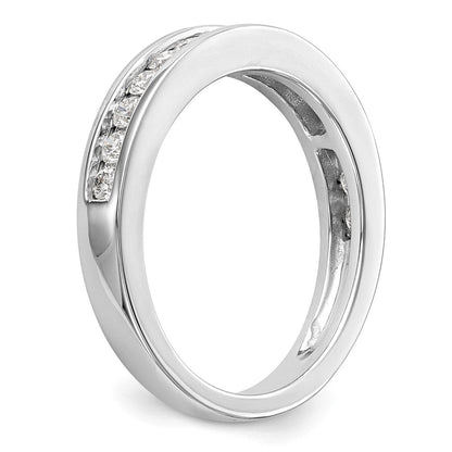 14K Weißgold Ehering mit 0,5 ct. laborgezüchtetem Diamanten, VS/SI+ G+