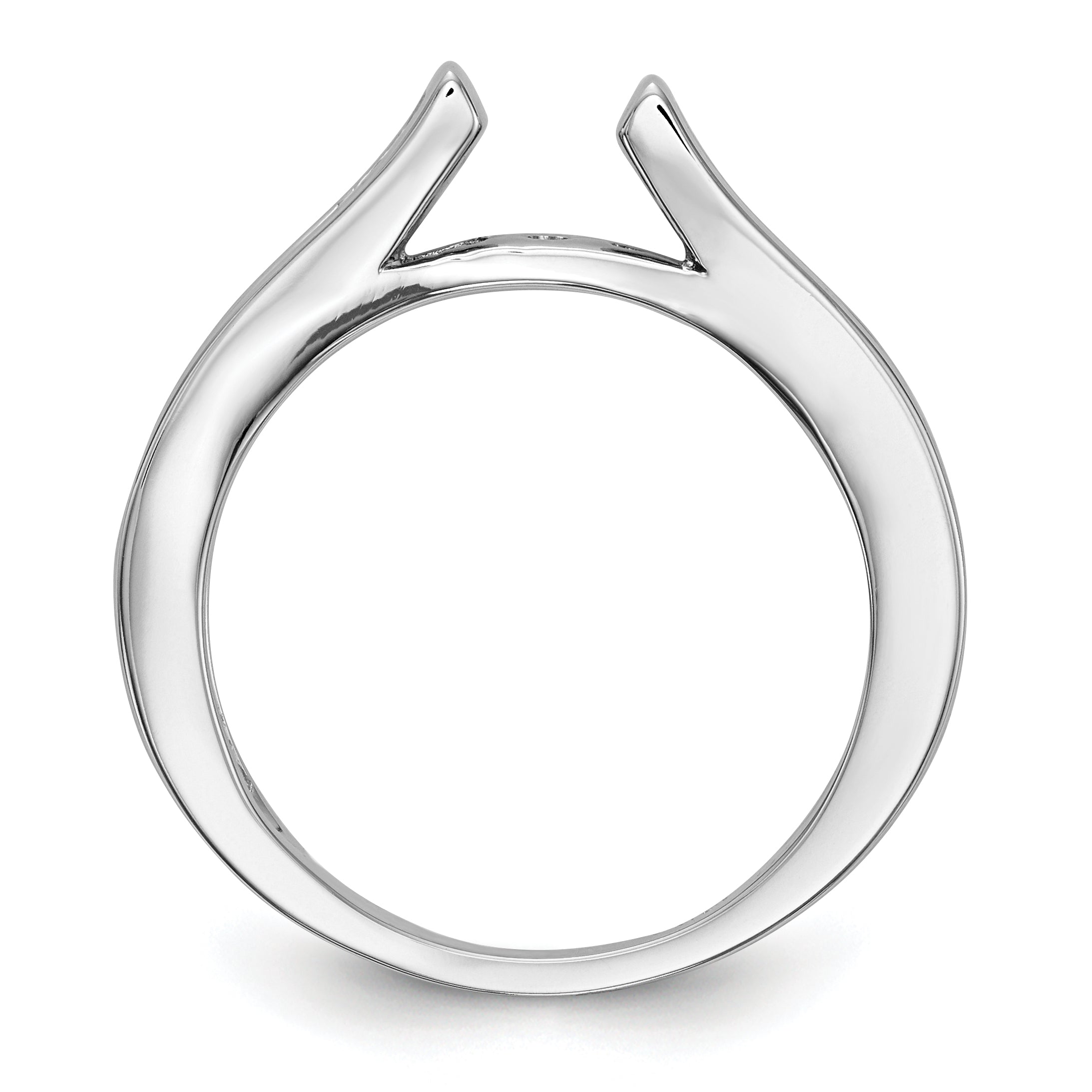 14K Weißgold Verlobungsring mit 0,33 ct. Laborgezüchteten Diamanten VS/SI+ G+ in Krappenfassung