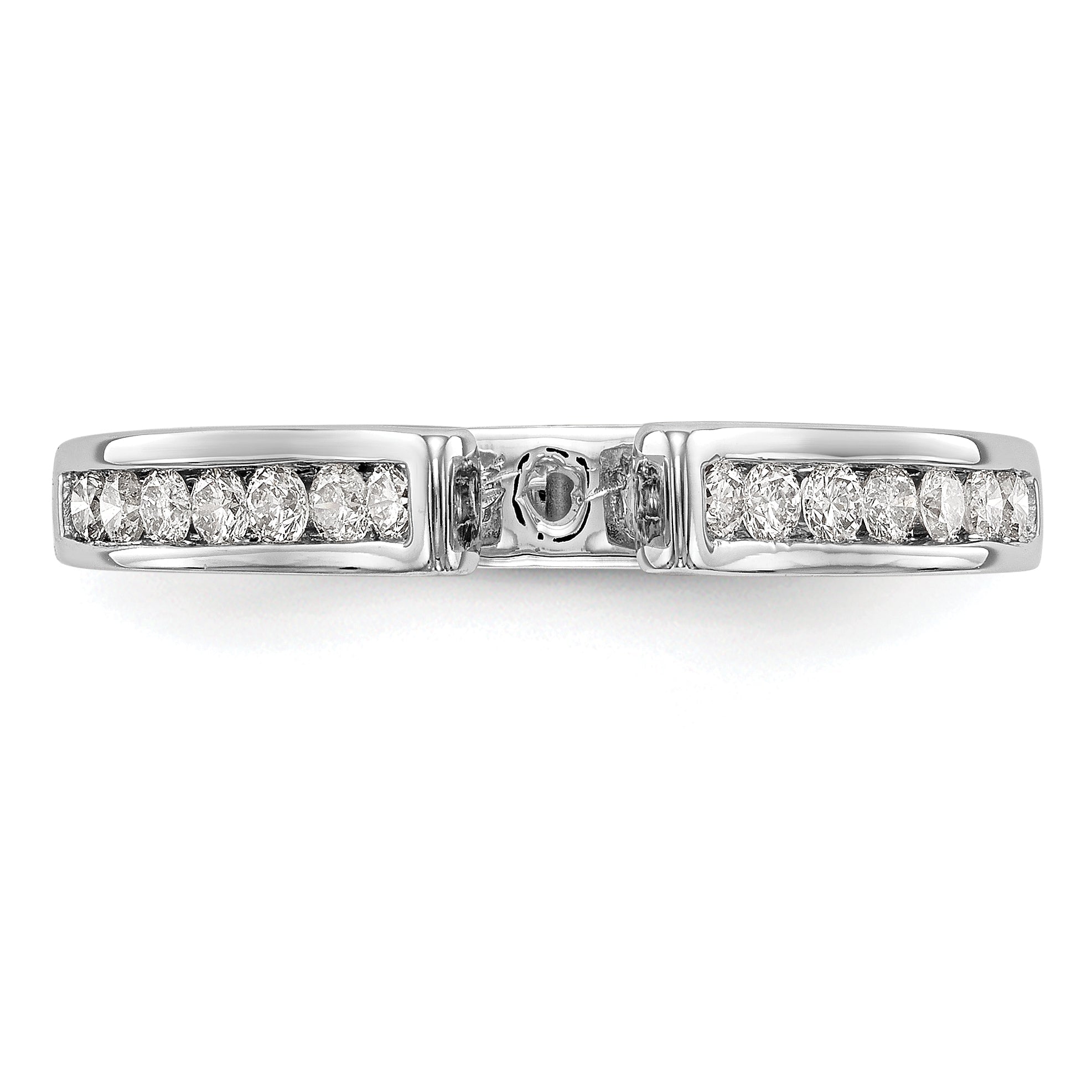 14K Weißgold Verlobungsring mit 0,33 ct. Laborgezüchteten Diamanten VS/SI+ G+ in Krappenfassung