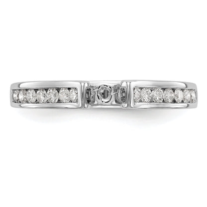 14K Weißgold Verlobungsring mit 0,33 ct. Laborgezüchteten Diamanten VS/SI+ G+ in Krappenfassung