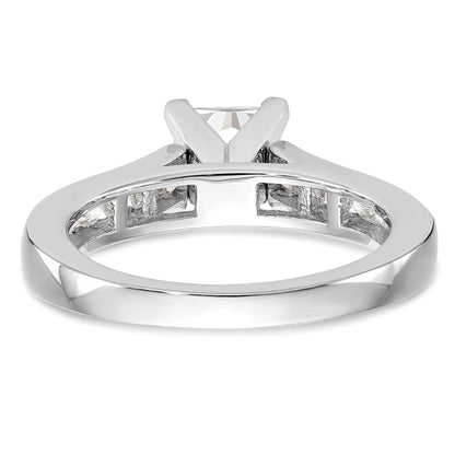 14K Weißgold Verlobungsring mit 0,33 ct. Laborgezüchteten Diamanten VS/SI+ G+ in Krappenfassung