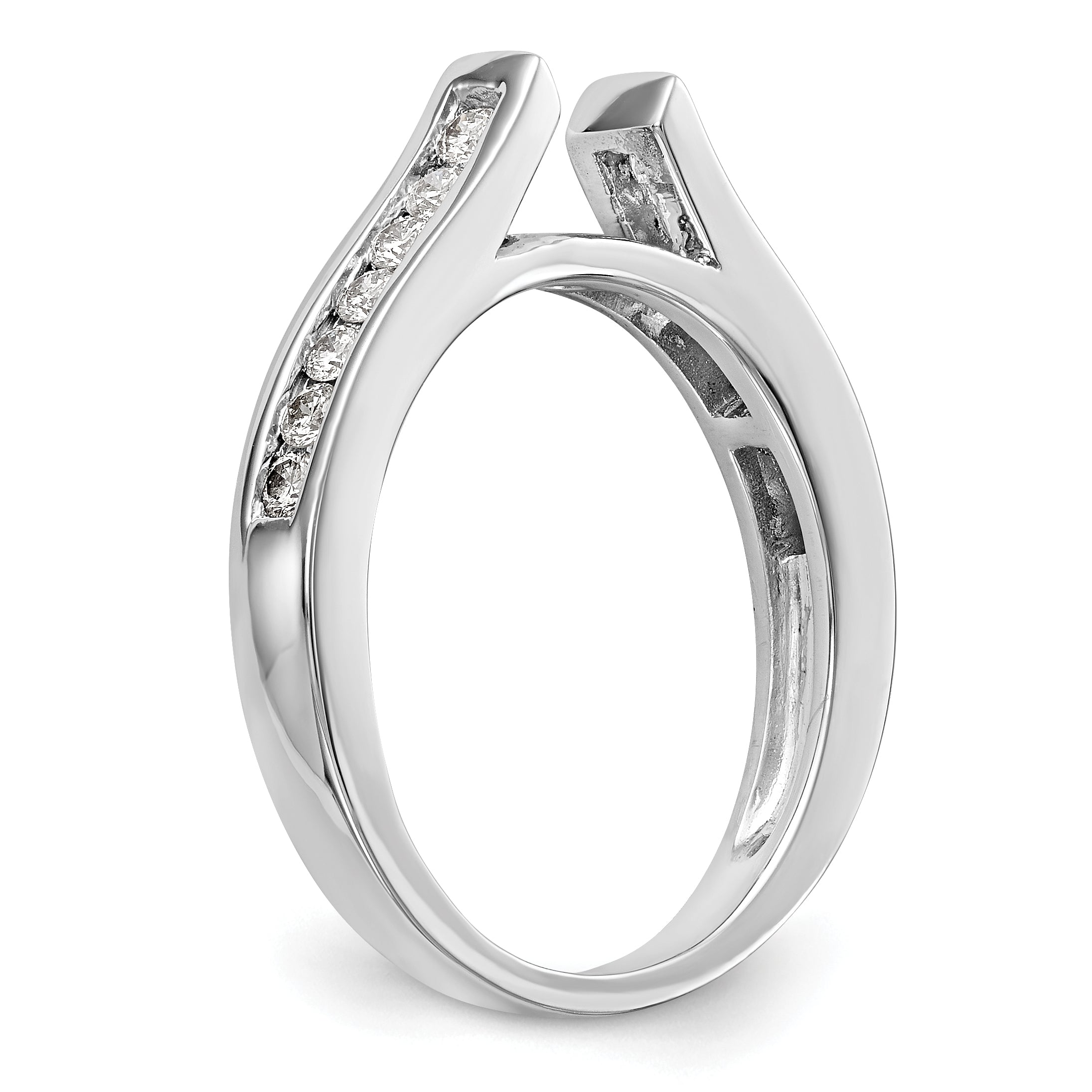 14K Weißgold Verlobungsring mit 0,33 ct. Laborgezüchteten Diamanten VS/SI+ G+ in Krappenfassung