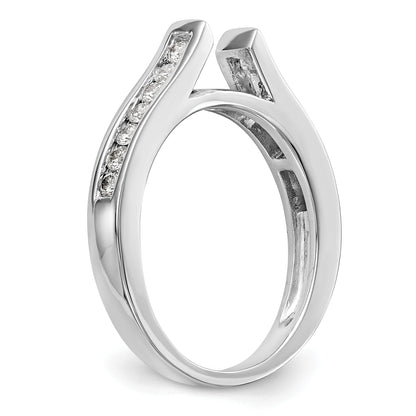 14K Weißgold Verlobungsring mit 0,33 ct. Laborgezüchteten Diamanten VS/SI+ G+ in Krappenfassung