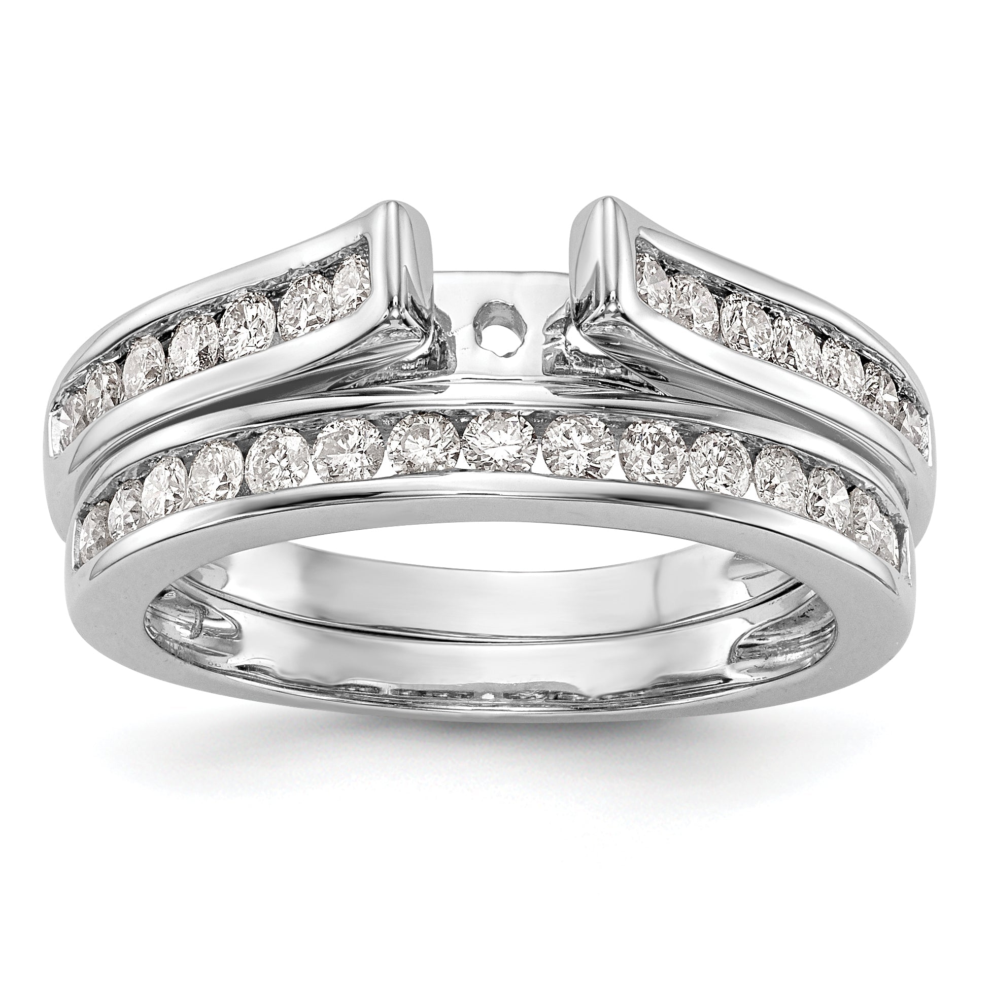 14K Weißgold Verlobungsring mit 0,33 ct. Laborgezüchteten Diamanten VS/SI+ G+ in Krappenfassung