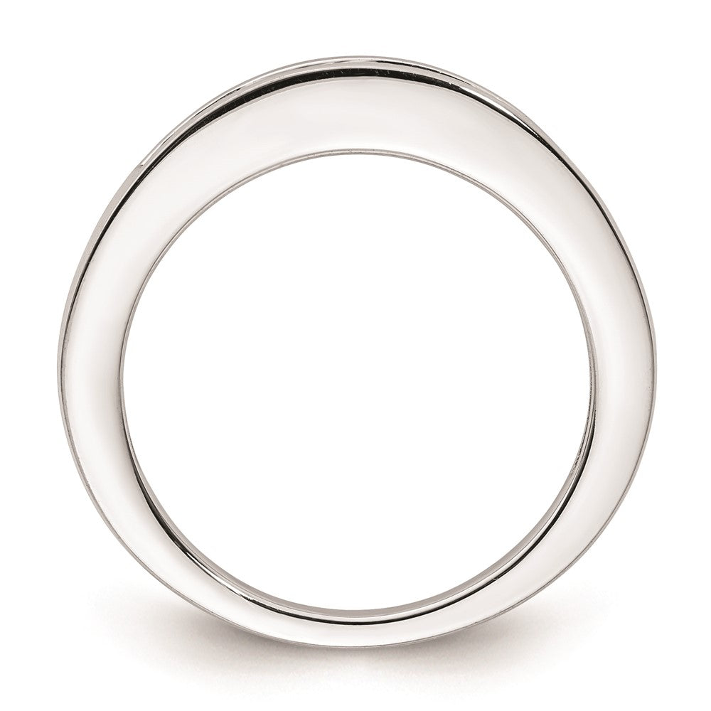 14K Weißgold Ehering mit natürlichen Diamanten