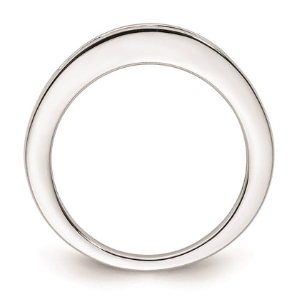 14K Weißgold Ehering mit natürlichen Diamanten