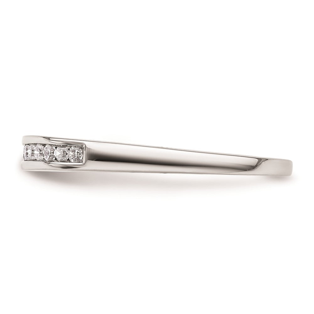 14K Weißgold Ehering mit natürlichen Diamanten