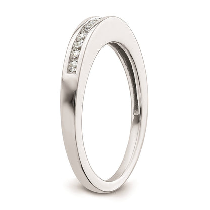 14K Weißgold Ehering mit natürlichen Diamanten